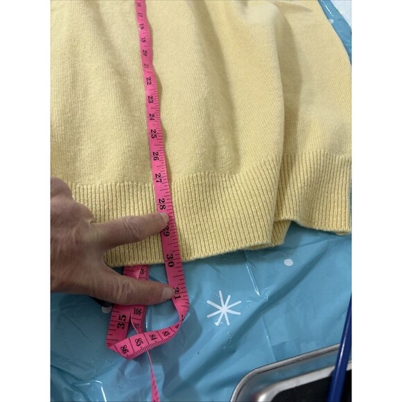 Munrospun Sweater Vest Jumper Mens Yellow Pure New Wool Pullover Grandad Softest - Picture 8 of 10